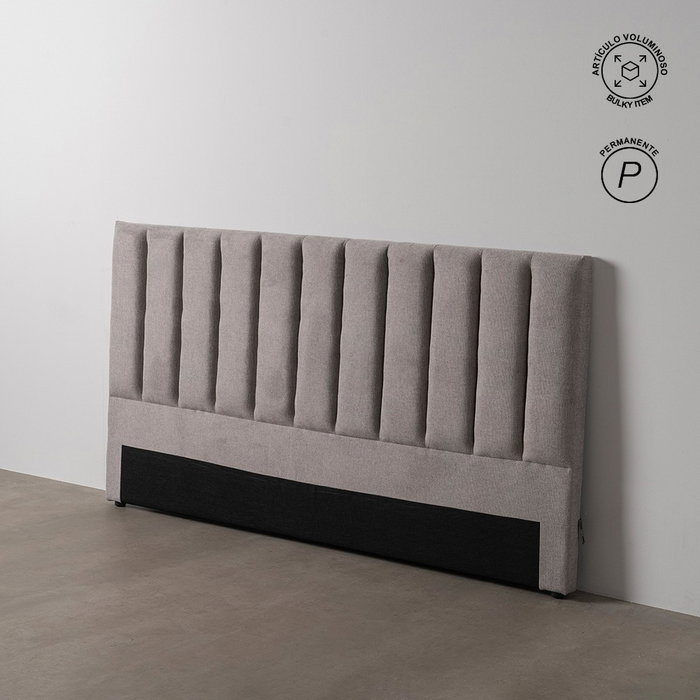 Cabecero Gris Tejido Dormitorio 190 X 8 X 100 cm