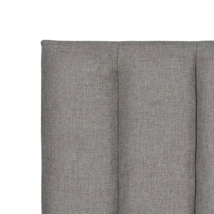 Cabecero Gris Tejido Dormitorio 190 X 8 X 100 cm