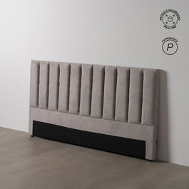 Cabecero Gris Tejido Dormitorio 190 X 8 X 100 cm