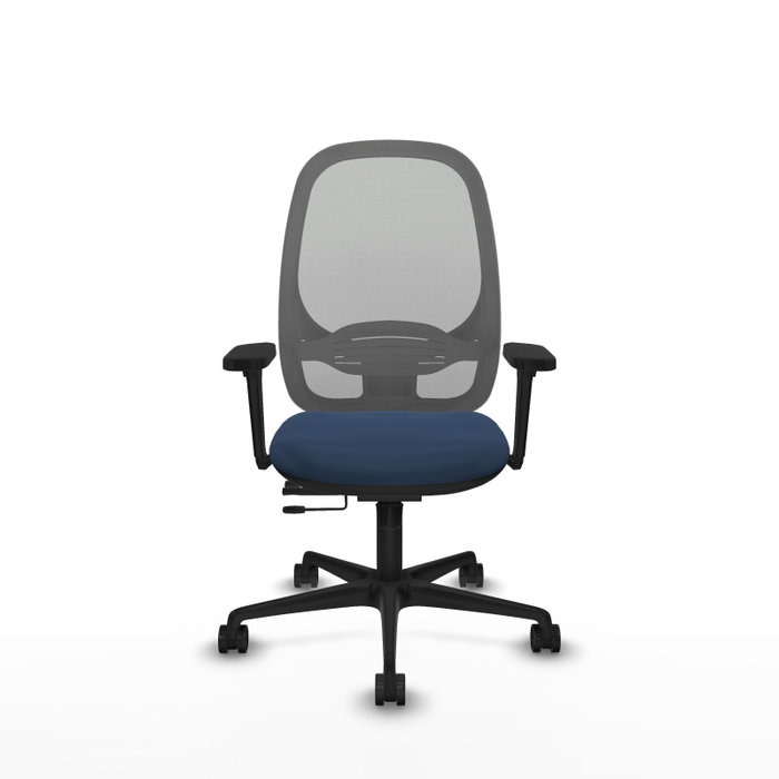 PIQUERAS Y CRESPO Silla de oficina Cilanco Azul marino y Gris
