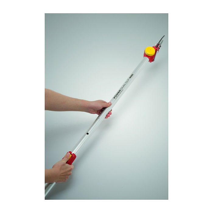 WOLF-Garten Tijera de Poda Power Dual Cut RR 400 T, Corte Bypass de 2 Hojas, Longitud 400 cm, Color Rojo/Amarillo