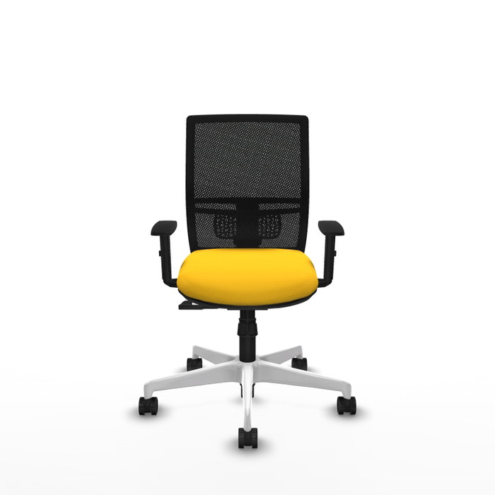 PIQUERAS Y CRESPO Silla de oficina Yunquera Amarillo y Negro