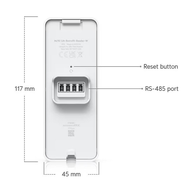 Ubiquiti UniFi Retrofit Reader UA-Retrofit-Reader-W Blanco Ubiquiti UniFi Retrofit Reader UA-Retrofit-Reader-W Blanco