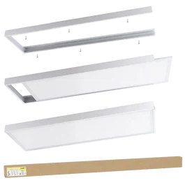 BX3 LIGHT Marco de Instalación en Superficie para Panel LED 1200 x 600 mm, BX3-M-P-1200600, Aluminio Blanco