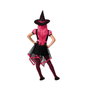 Disfraz Infantil De Bruja Vestido Corto Rosa Y Sombrero 5-6 Años Halloween Niña