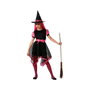 Disfraz Infantil De Bruja Vestido Corto Rosa Y Sombrero 5-6 Años Halloween Niña