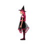 Disfraz Infantil De Bruja Vestido Corto Rosa Y Sombrero 5-6 Años Halloween Niña