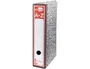 Liderpapel Archivador de palanca Classic Folio Rojo Cartón Entrecolado Lomo 80mm Gris Compresor Metálico