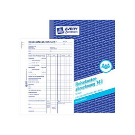 AVERY Zweckform Reisekostenabrechnung pro Reise Formularbuch 743, 1 unidad