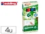 Edding Rotulador 28 Pizarra Blanca Ecoline 90% Reciclado Bolsa 4 Colores Surtidos Punta Redonda 1,5-3 mm