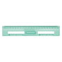 Milan Regla 20 cm Transparente Serie New Look Verde 357801NL