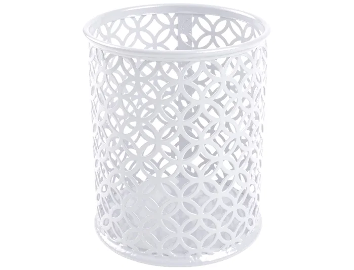 Q-connect Cubilete Portalapices Blanco Metal Redondo Diametro 80 mm Alto 100 mm Q-connect Cubilete Portalapices Blanco Metal Redondo Diametro 80 mm Alto 100 mm