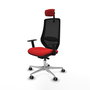 PIQUERAS Y CRESPO Silla de oficina Mardos con Mecanismo Sincro/Traslack Rojo y Negro
