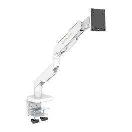 LC-Power LC-EQ-A49W FLEXX Soporte de Monitor de Brazo, Ajustable, Escritorio, para Pantallas 17" - 49", 20 kg, Color Blanco