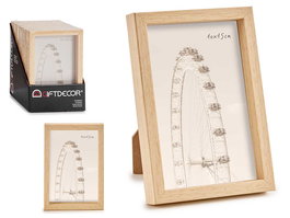 Giftdecor Portafoto Plástico Natural 10x15 cm (Set de 24)