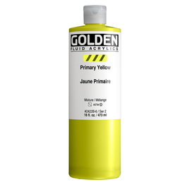 Golden Fluid Colores Acrílicos Amarillo Primario 473 ml