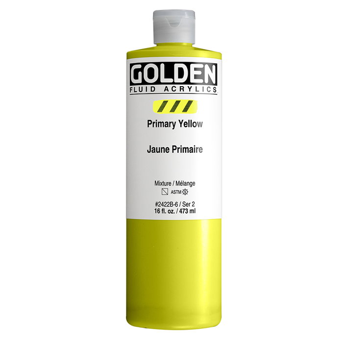 Golden Fluid Colores Acrílicos Amarillo Primario 473 ml Golden Fluid Colores Acrílicos Amarillo Primario 473 ml