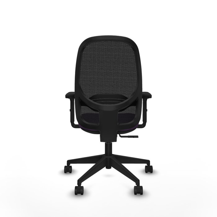 PIQUERAS Y CRESPO Silla de oficina Cilanco con mecanismo Sincro, Morado y Negro