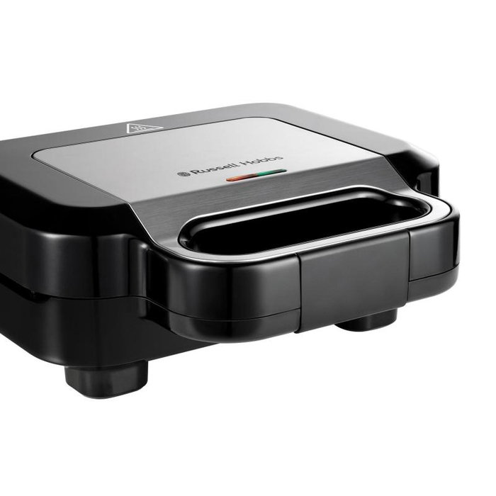 Russell Hobbs Sandwich Waffle Maker 3-in-1 Negro y Acero Inoxidable