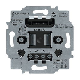 BUSCH-JAEGER 64851 U LED-Tastdimmer-Einsatz flex Dimmer LED Táctil