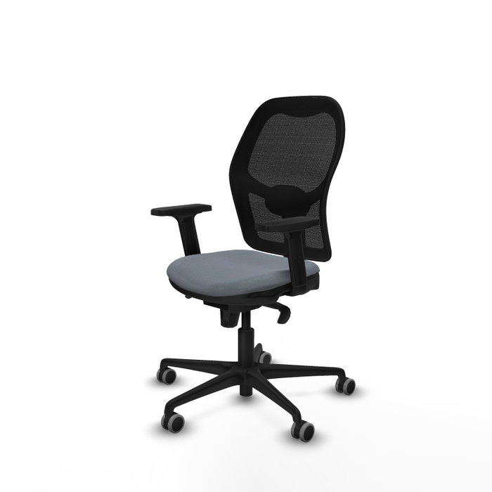PIQUERAS Y CRESPO Silla de oficina Jorquera con mecanismo sincro, gris y negro