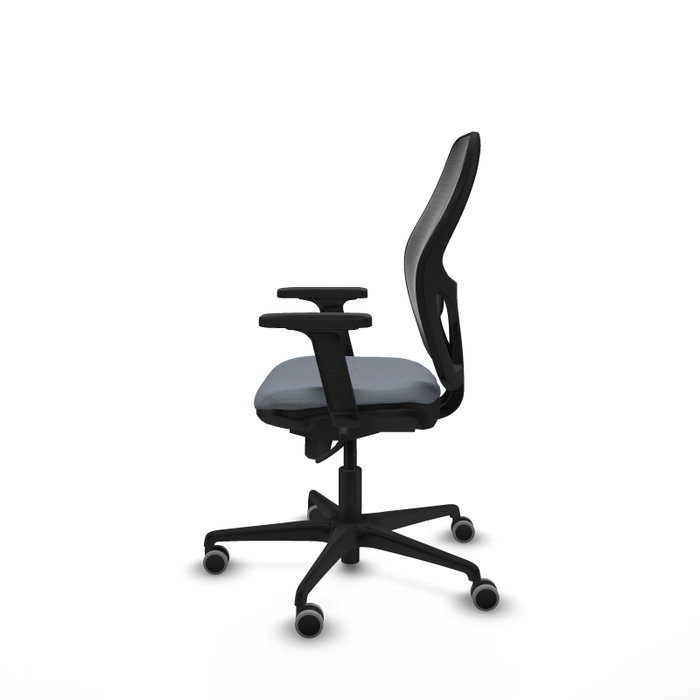 PIQUERAS Y CRESPO Silla de oficina Jorquera con mecanismo sincro, gris y negro