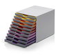 Durable 761058 Módulo 10 Cajones VARICOLOR®10 Apilable Plástico A4/Carta Multicolor