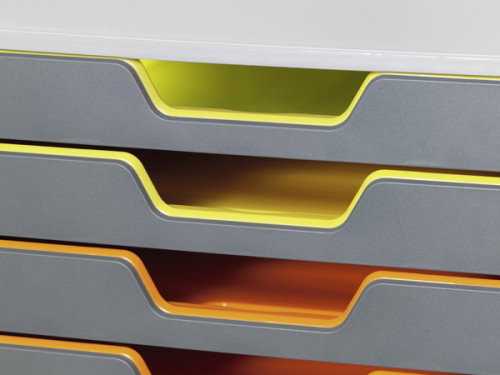 Durable 761058 Módulo 10 Cajones VARICOLOR®10 Apilable Plástico A4/Carta Multicolor Durable 761058 Módulo 10 Cajones VARICOLOR®10 Apilable Plástico A4/Carta Multicolor