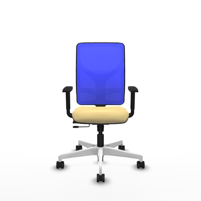 PIQUERAS Y CRESPO Silla de oficina Motilla con mecanismo Sincro/Traslack Crema y Azul PIQUERAS Y CRESPO Silla de oficina Motilla con mecanismo Sincro/Traslack Crema y Azul