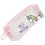 Jeux 2 momes Estuche Unicornio Licorne Translucido 21x8x7 cm