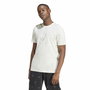 Camiseta de Manga Corta Hombre Adidas Molded Linear Blanco Natural