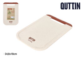 Quttin Tabla Cortar Bicolor Terra 26.5 cm x 18 cm (12 Unidades)