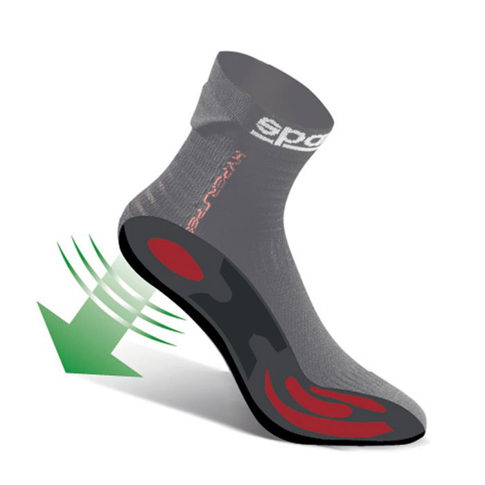 Sparco Calcetines Hyperspeed Negros Talla 44-45 S01290NR4445