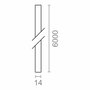 Edm Cinta de persiana PR26, blanco con moteado negro, 14 mm x 6 m