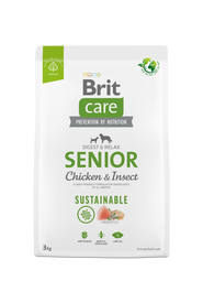 Brit Care Sostenible Perro Senior Pollo e Insecto Digest & Relax 3Kg