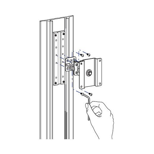 Ergotron Kit Soporte para Carril LX, MX, 400, 200, 100, Aluminio