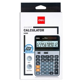 Deli Calculadora de sobremesa EM350 12 dígitos negro