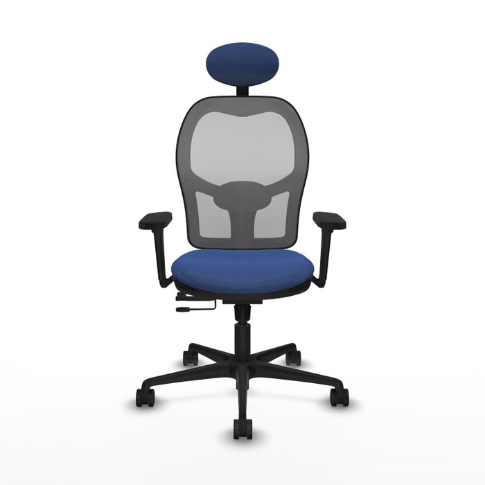 PIQUERAS Y CRESPO Silla de oficina Jorquera con mecanismo Sincro/Traslack, Azul marino y Gris PIQUERAS Y CRESPO Silla de oficina Jorquera con mecanismo Sincro/Traslack, Azul marino y Gris