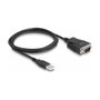 DeLOCK Adaptador USB 2.0 Tipo-A a Serie RS-232 DB9 Macho con Tornillos y Protección ESD