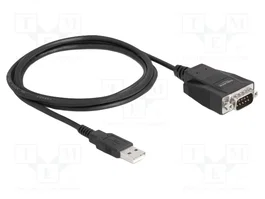 DeLOCK Adaptador USB 2.0 Tipo-A a RS-232 DB9 con tornillos y tuercas