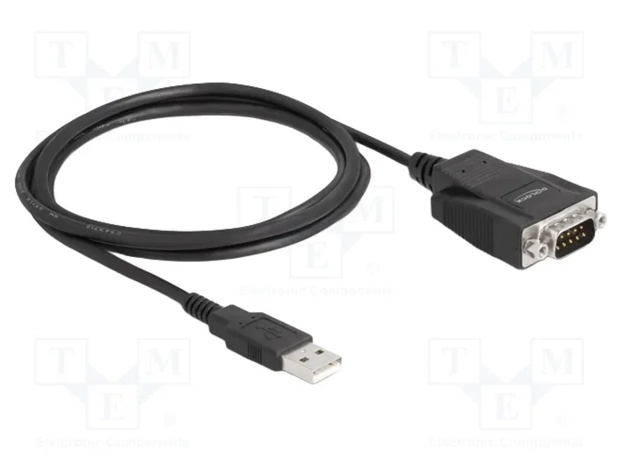 DeLOCK Adaptador USB 2.0 Tipo-A a RS-232 DB9 con tornillos y tuercas