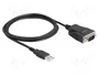 DeLOCK Adaptador USB 2.0 Tipo-A a RS-232 DB9 con tornillos y tuercas