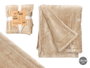 Manta Sedalina Marron 130x160 cm Giftdecor (Set de 8)