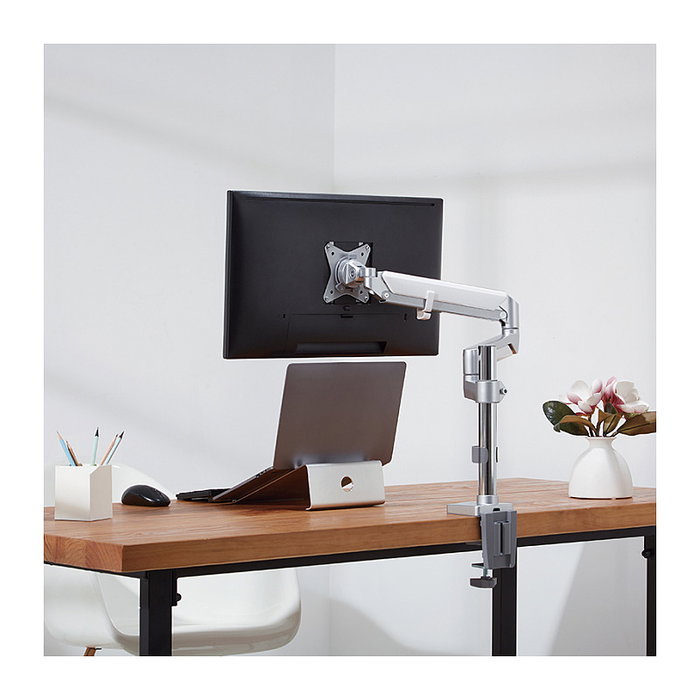 LogiLink TIS Soporte de Gas para Monitores 17-32 pulgadas, Plateado LogiLink TIS Soporte de Gas para Monitores 17-32 pulgadas, Plateado