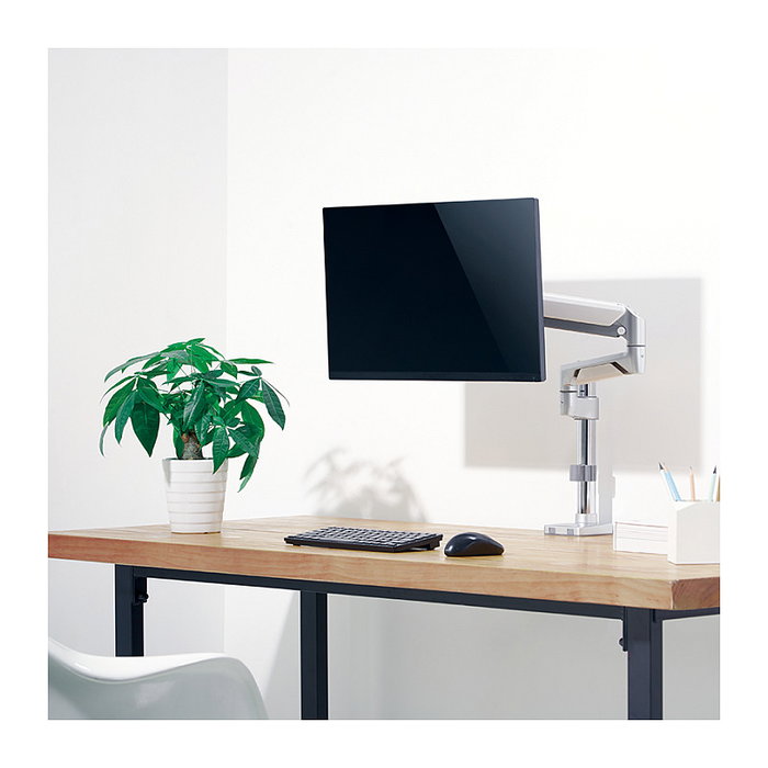 LogiLink TIS Soporte de Gas para Monitores 17-32 pulgadas, Plateado LogiLink TIS Soporte de Gas para Monitores 17-32 pulgadas, Plateado