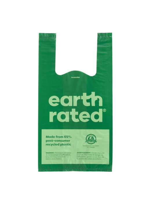 Earth Rated Bolsas con Asa para Mascotas Lavanda 120 u