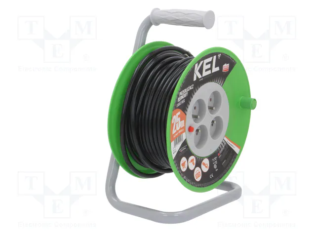 KEL Prolongador de alimentación H05VV-F 3G1,5mm2 20m Negro KEL Prolongador de alimentación H05VV-F 3G1,5mm2 20m Negro