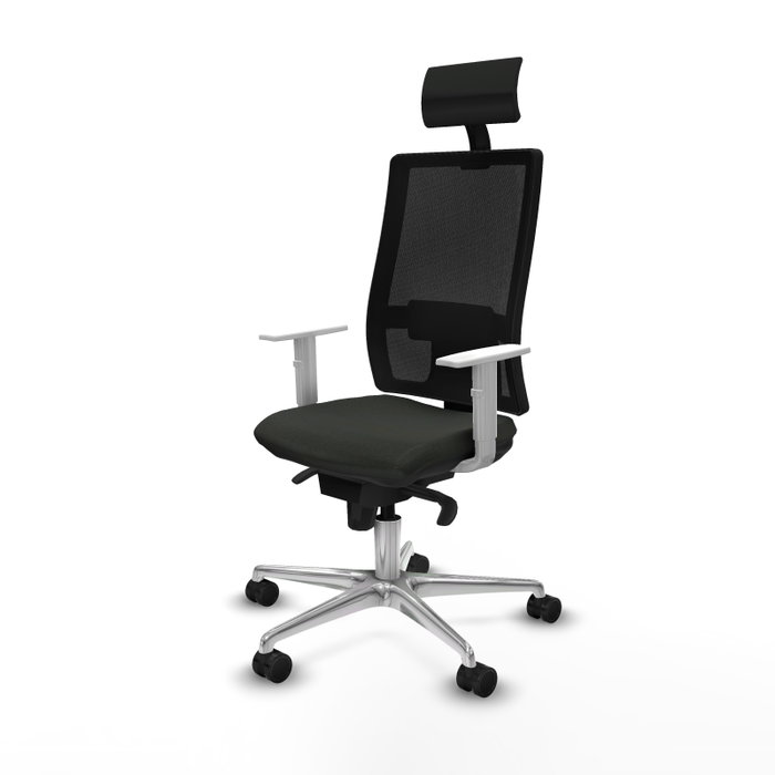 PIQUERAS Y CRESPO Silla de oficina Horna con mecanismo Sincro, Negro PIQUERAS Y CRESPO Silla de oficina Horna con mecanismo Sincro, Negro