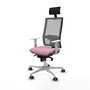 PIQUERAS Y CRESPO Silla de oficina Horna con mecanismo Sincro, Rosa y Gris