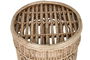 DKD Home Decor Mesita Auxiliar Balines Mimbre Natural 42 x 47 x 42 cm Set de 2